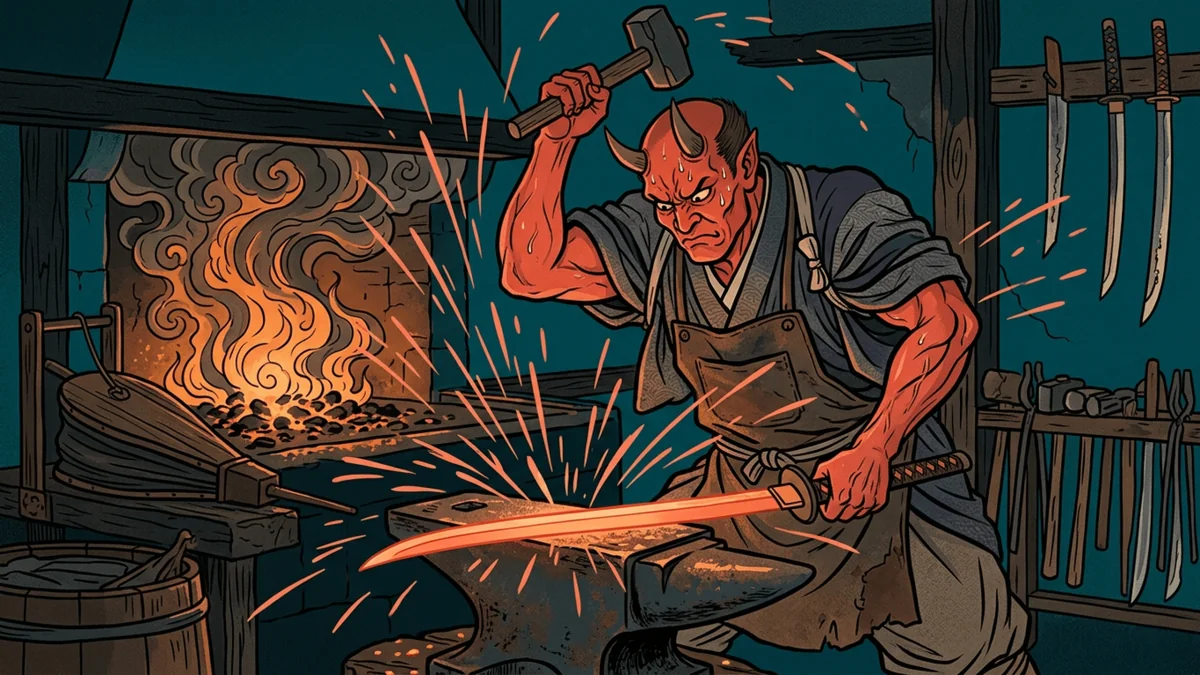 Persévérance : le forgeron oni