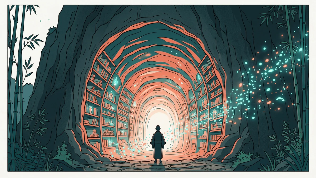 Comprendre le cerveau : une grotte-bibliothèque lumineuse