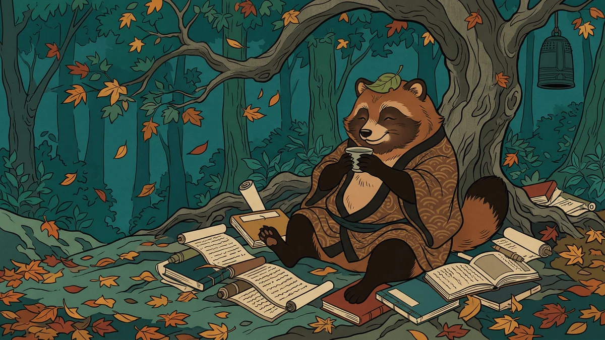 Procrastination : le tanuki paresseux